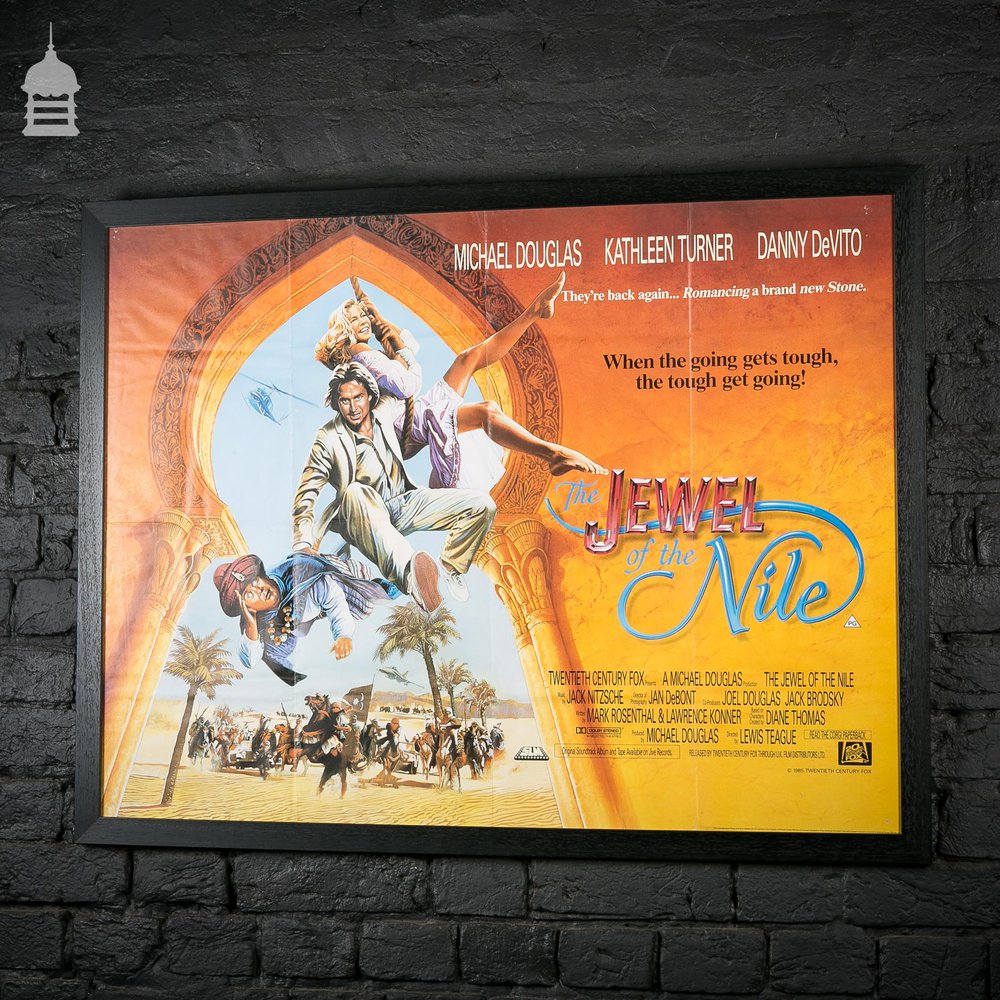 Original Framed ‘JEWEL OF THE NILE’ Quad Movie Poster