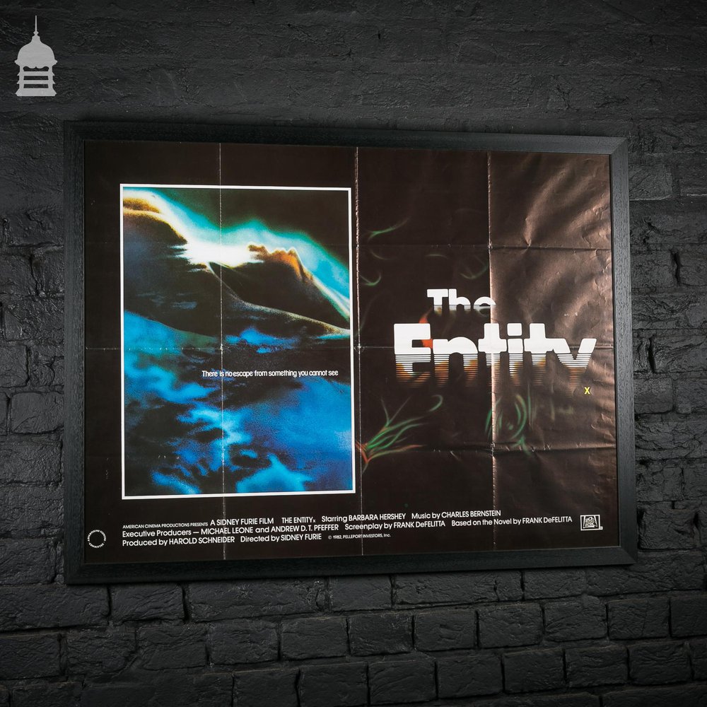 Original ‘THE ENTITY’ Quad Movie Poster in Black Frame