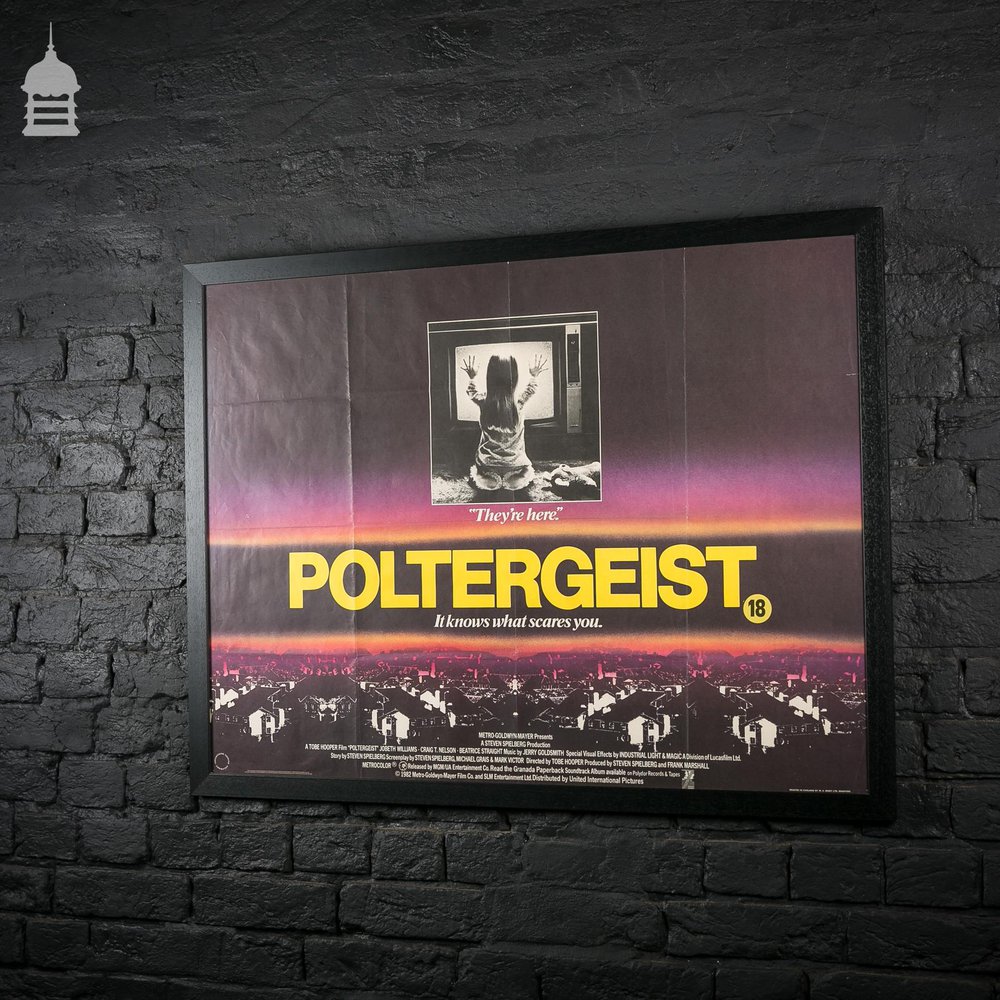 Original ‘POLTERGEIST’ Quad Movie Poster in Black Frame