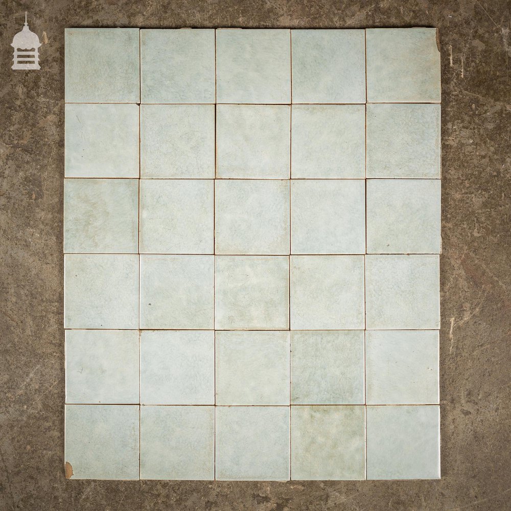 Set of 30 Original Light Blue 4 x 4 Tiles