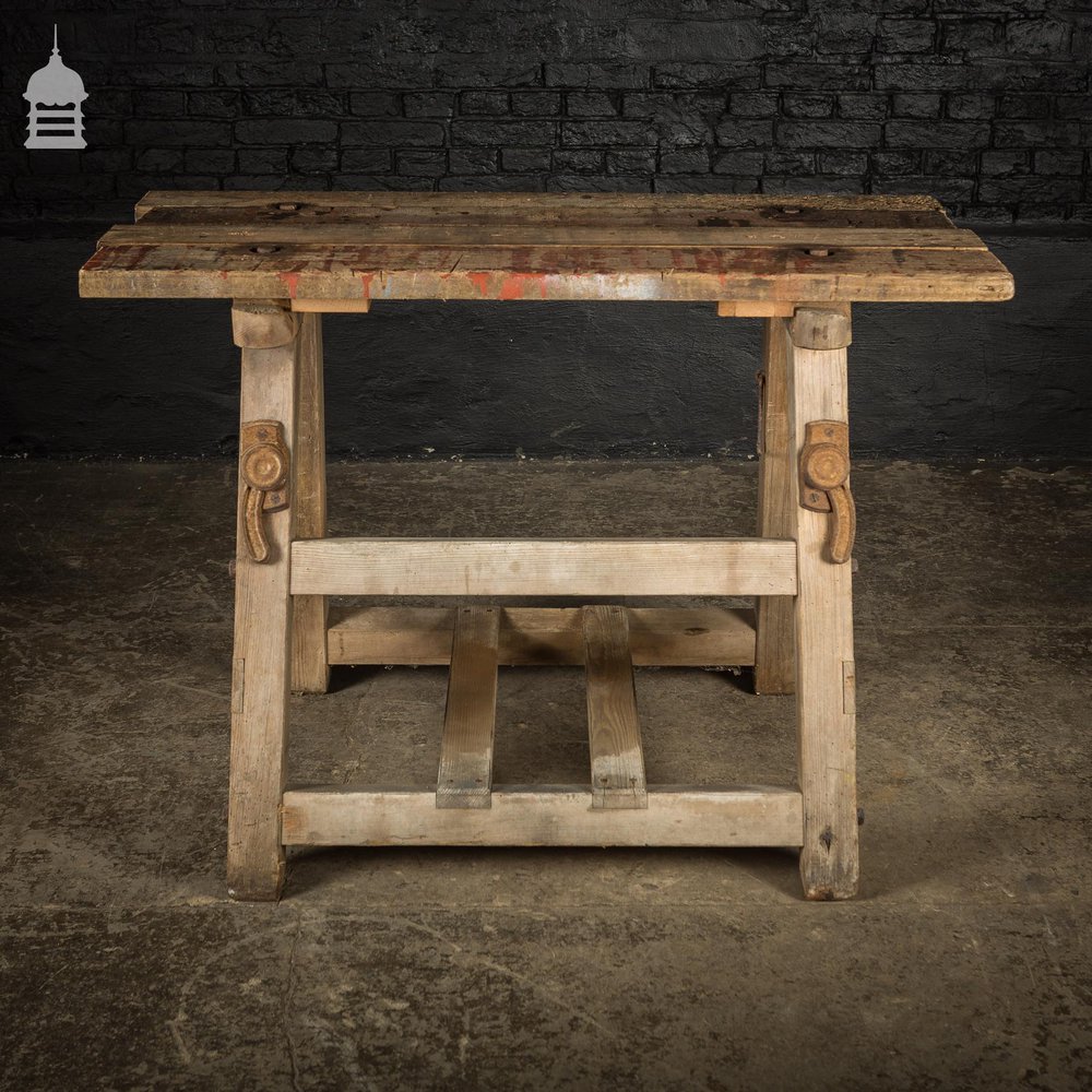 Bygone Wooden Base With Reclaimed Wooden Table Top