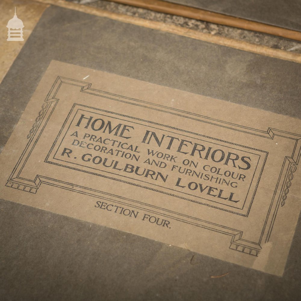 R. Gouldburn Lovell Home Interiors A Practical Work on Colour Decoration and Furnishing sections Two, Three, Four and Five