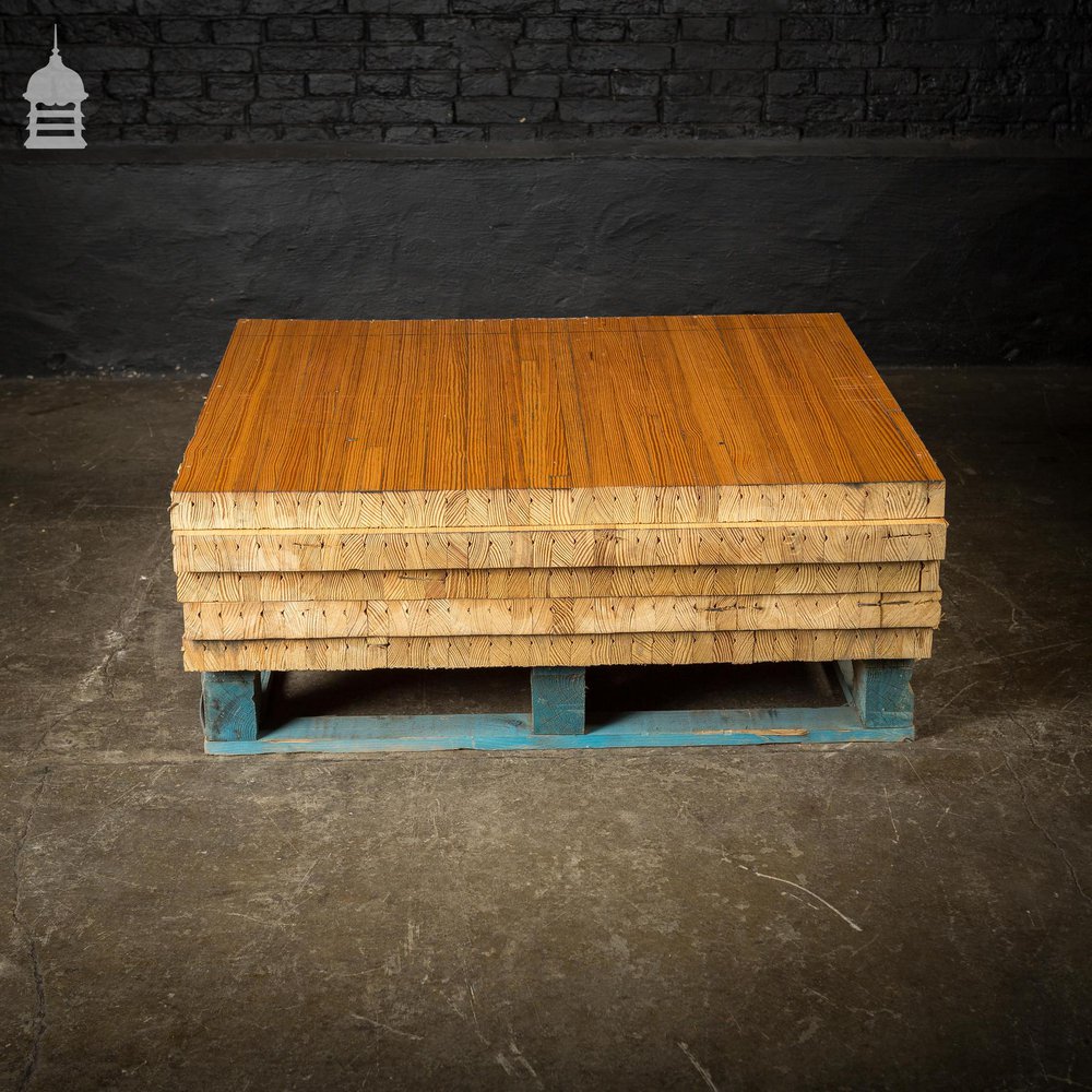 Reclaimed Pitch Pine Bowling Alley Section