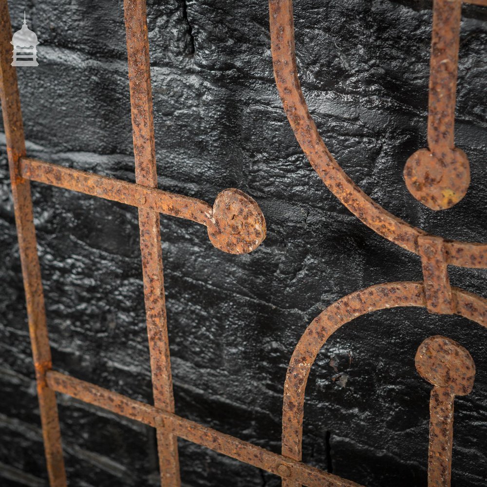 Georgian Blacksmith made Wrought Iron Railing Panel