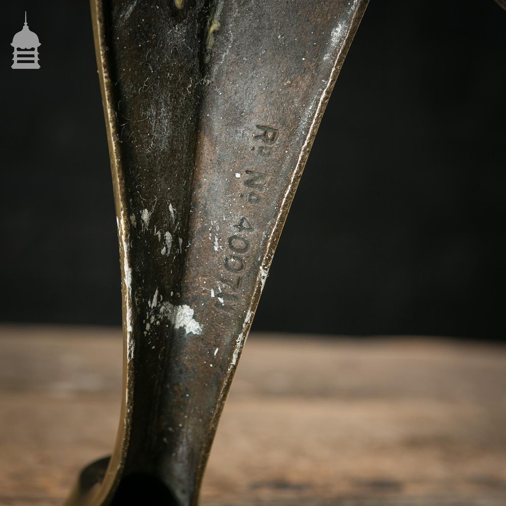 Georgian Polished Brass Trivet Footman’s Stool with Handles