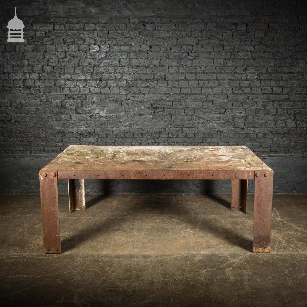 WWII Steel Morrison Air Raid Shelter Table