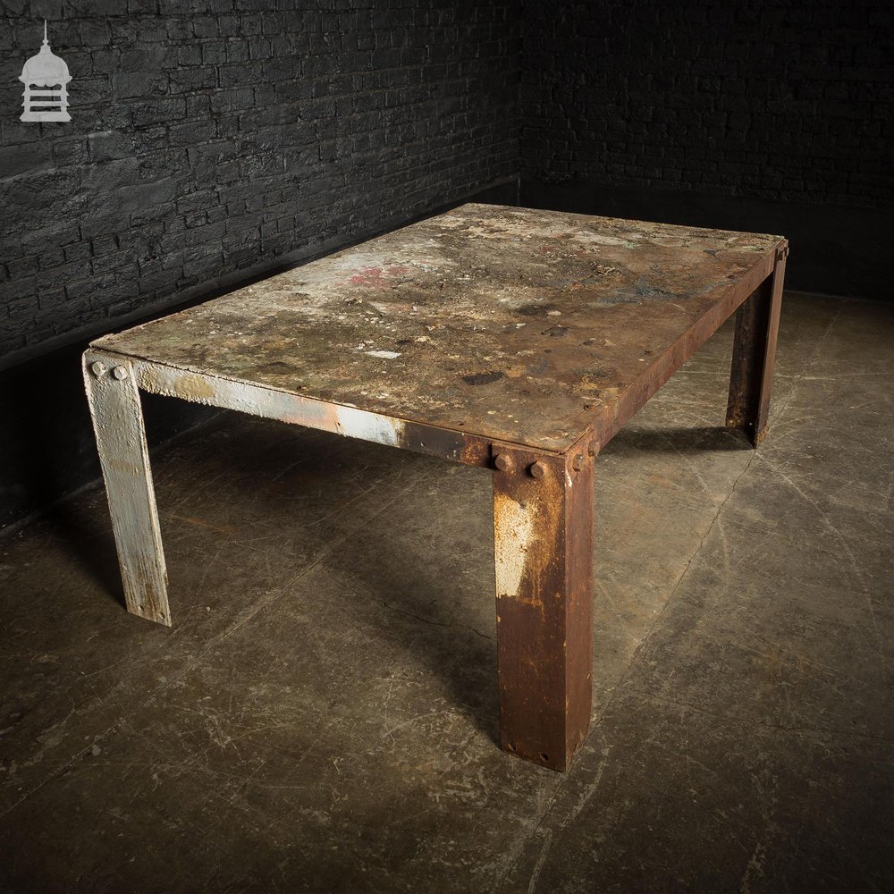 WWII Steel Morrison Air Raid Shelter Table