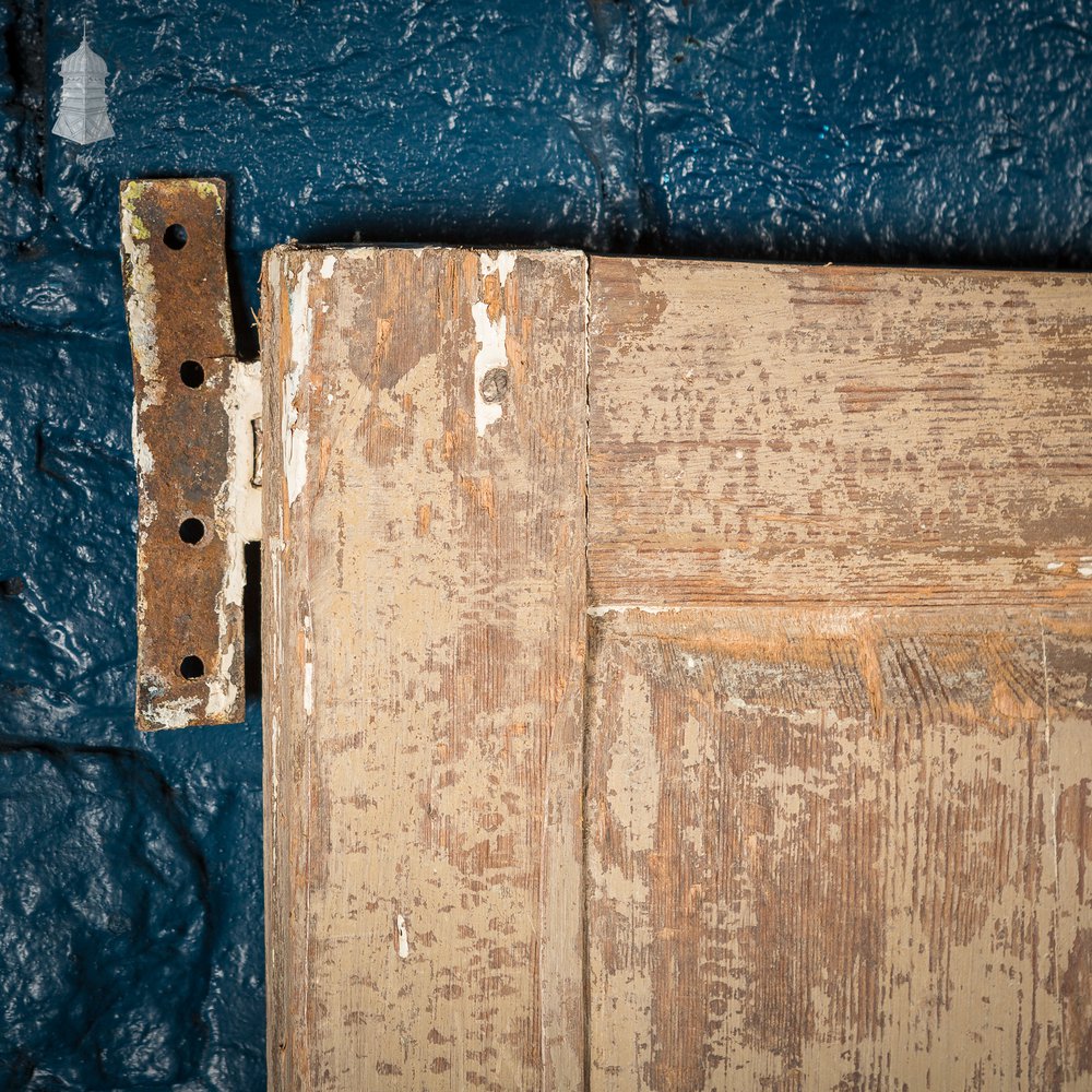 Small 17th C Internal Cottage Door with Distressed Paint Finish
