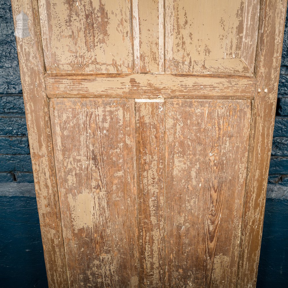 Small 17th C Internal Cottage Door with Distressed Paint Finish