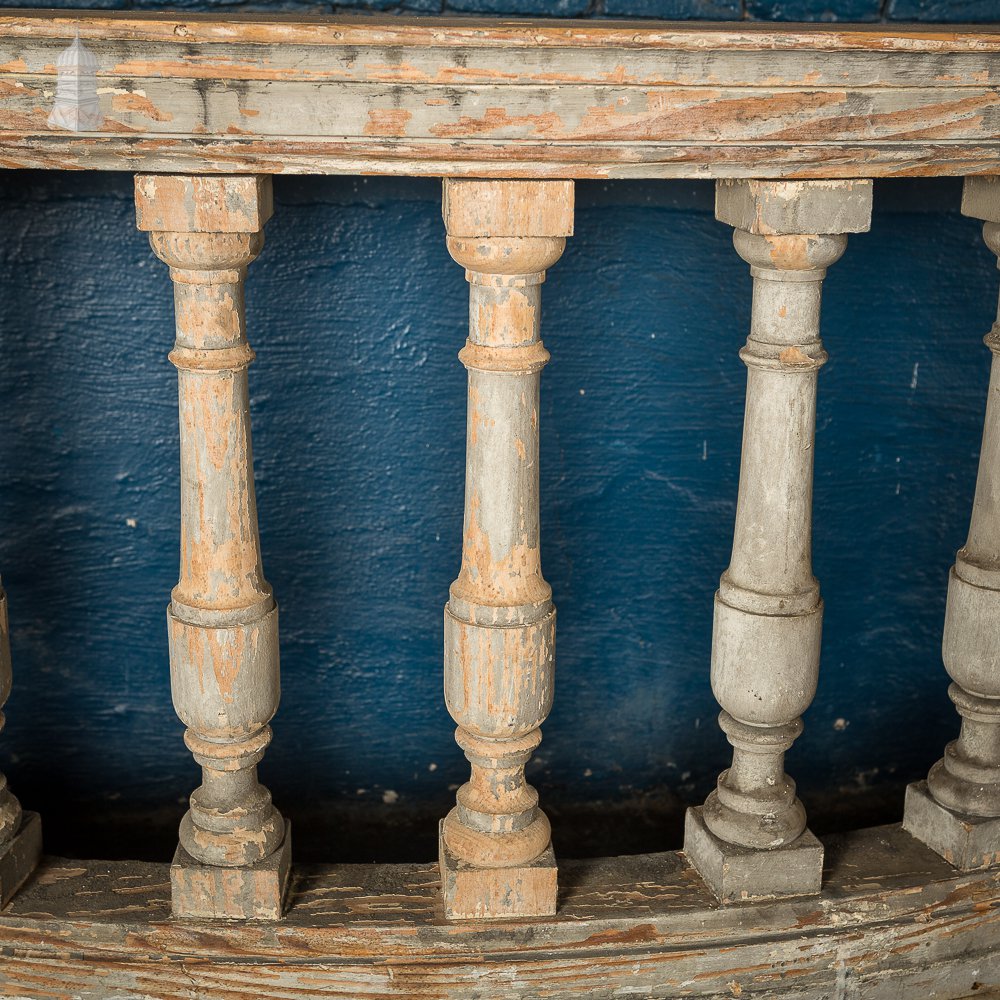 19th C Balcony Balustrade Comprises 12 Pieces a Run of 100 ft