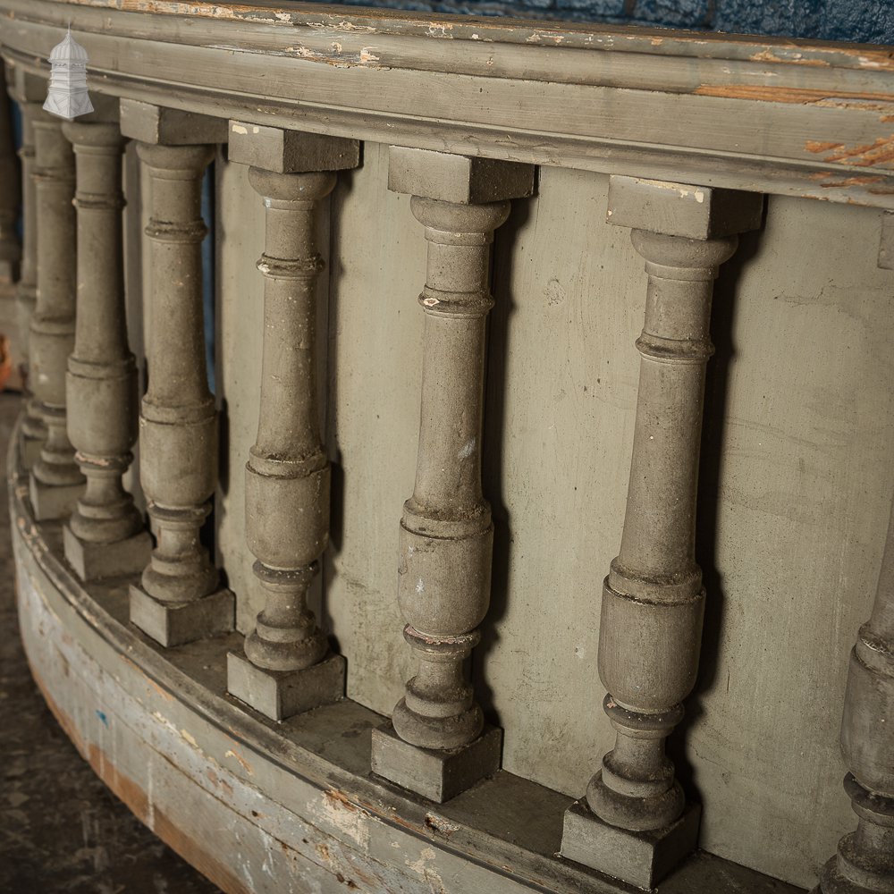 19th C Balcony Balustrade Comprises 12 Pieces a Run of 100 ft
