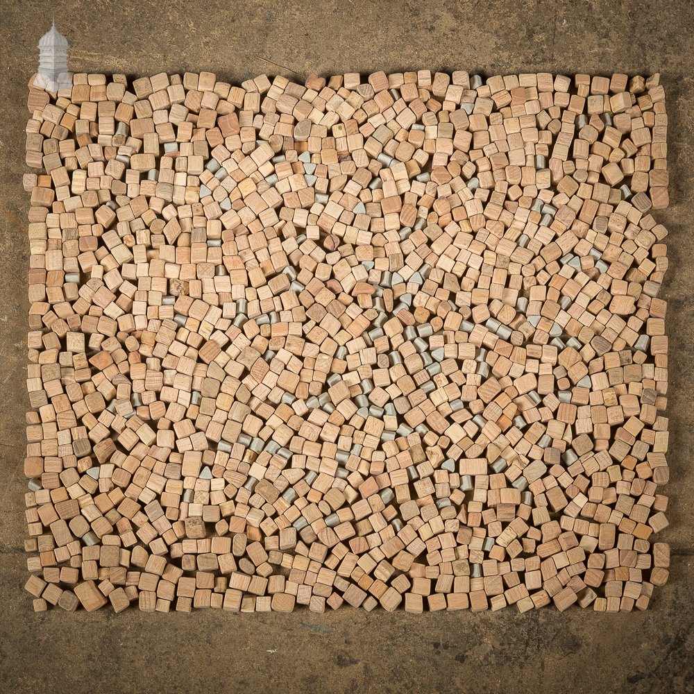 70kg of Hardwood and Ceramic Blocks Mosaic