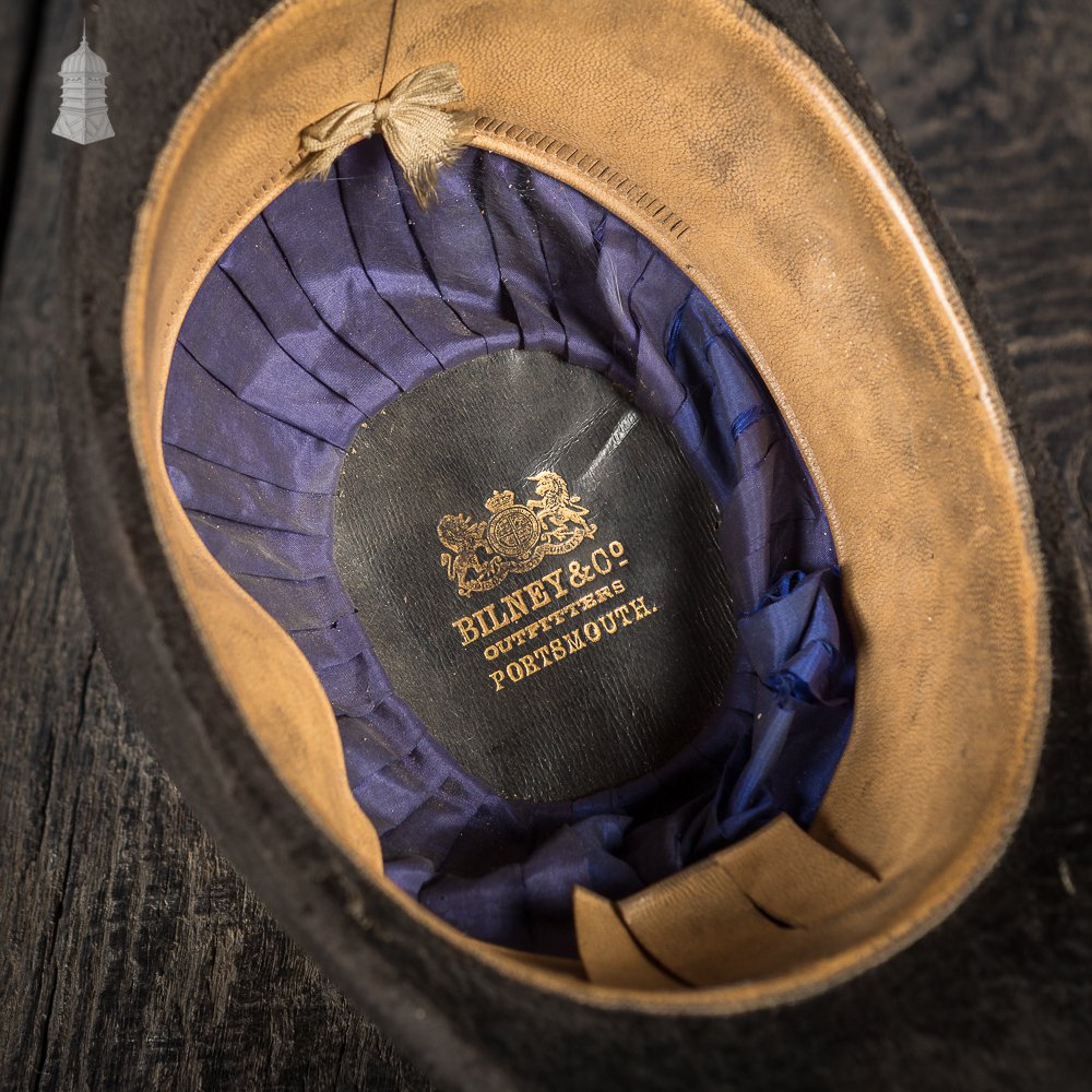 Naval Bicorne Hat by Bilney & Co Outfitters Portsmouth and Metal Hat Box – S.B. Norfolk Esq. RN