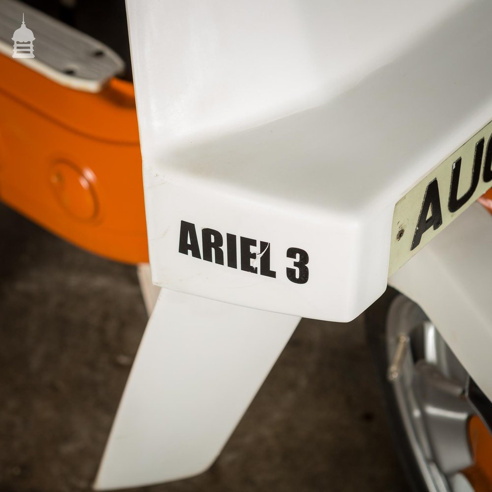 1970’s Orange BSA Ariel 3 50cc Motorised Tricycle Moped