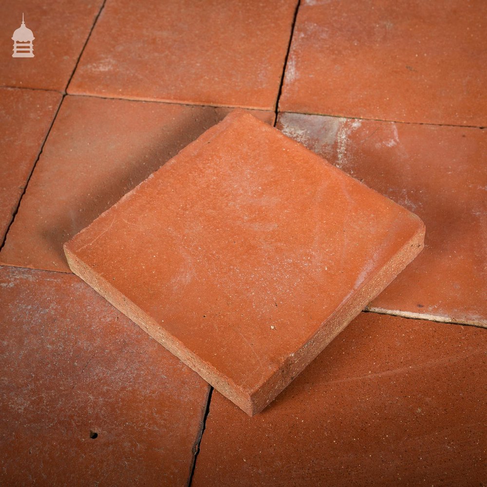 Batch of 350 Victorian Red 7” x 7” Quarry Tiles – 11 Square Metres