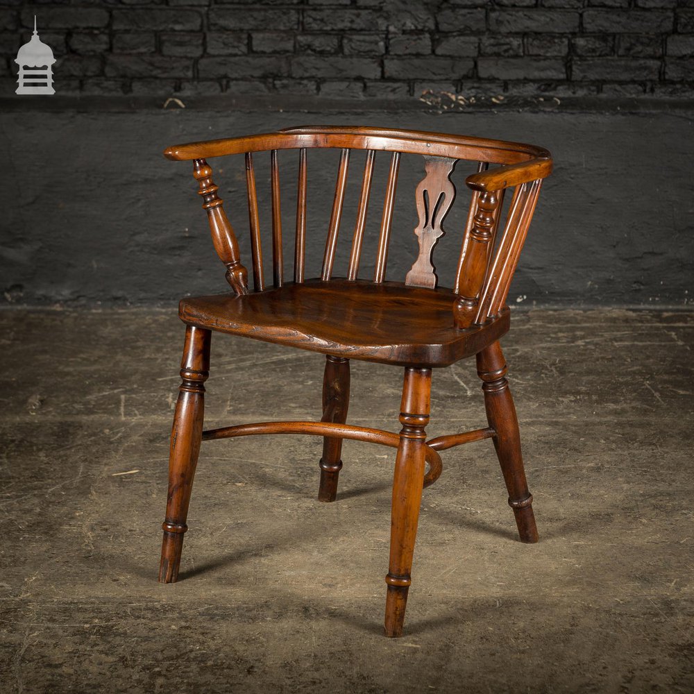 Adapted Low Back Windsor Chair Circa 1830
