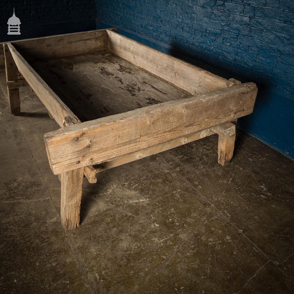 Large Bygone Oak and Pine Wooden Animal Feed Trough