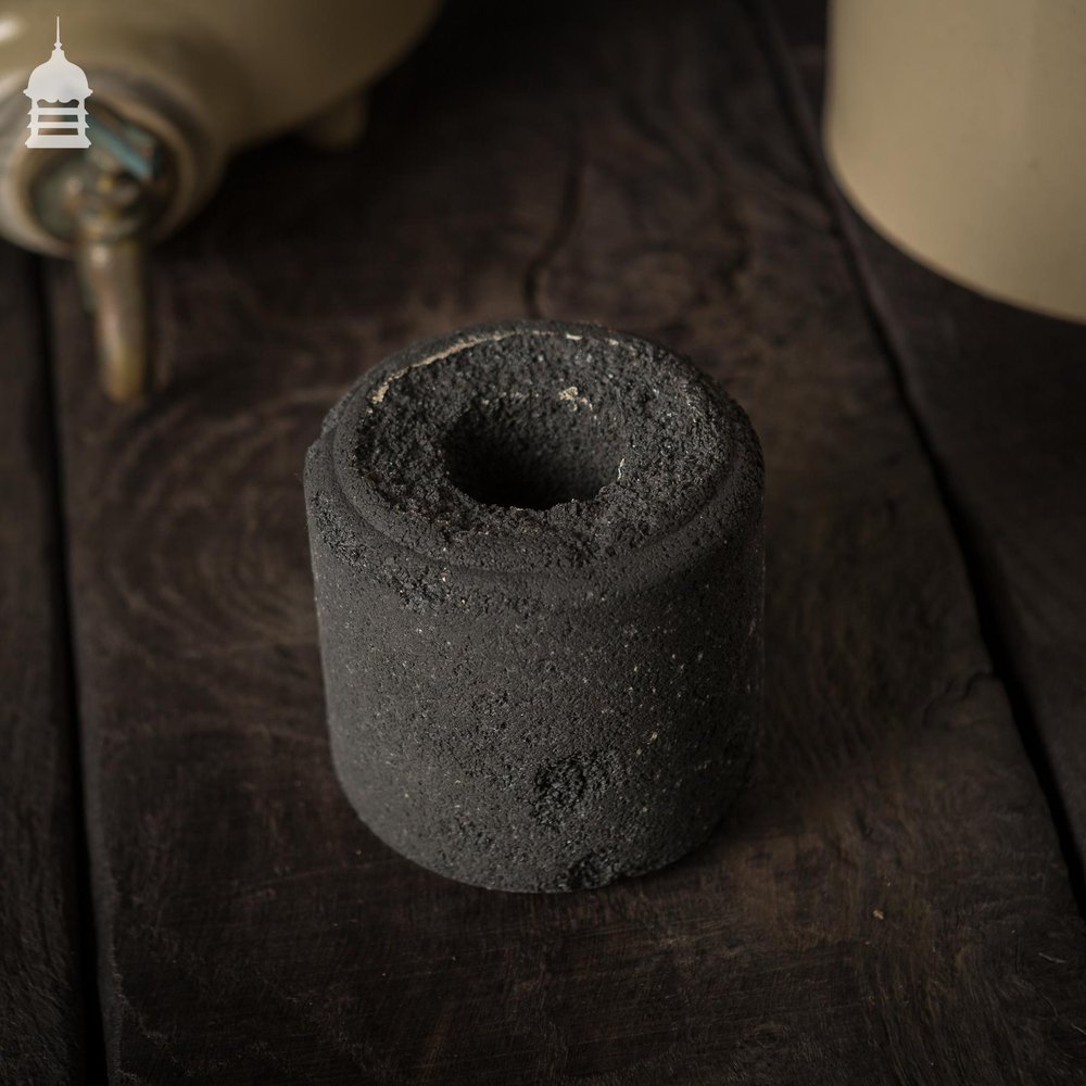 19th C Doultons Lambeth Cream Enamelled Stoneware Size 2 Manganous Carbon Water Filter