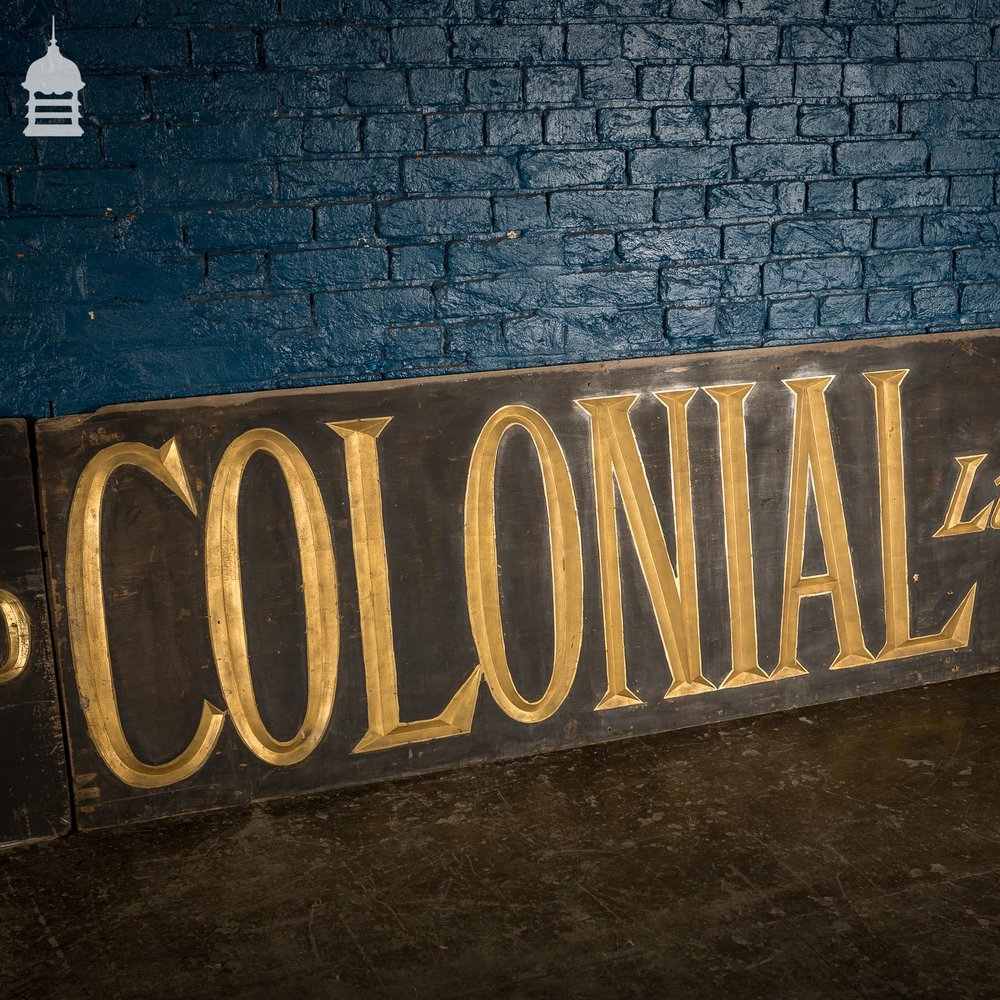 Large Scale 19th C ‘The Home and Colonial Limited’ Commercial Shop Sign