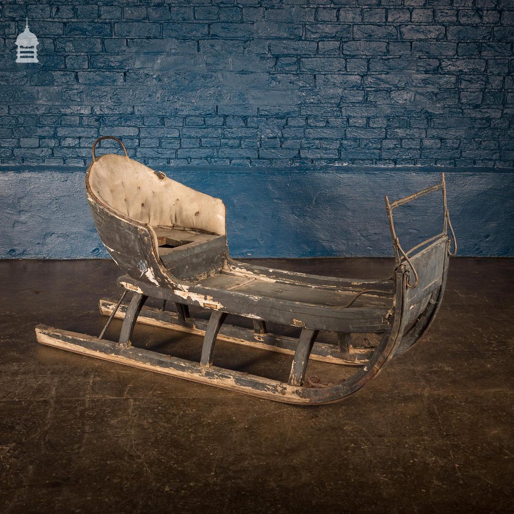 19th C Traditional Hand Painted Swedish Sleigh