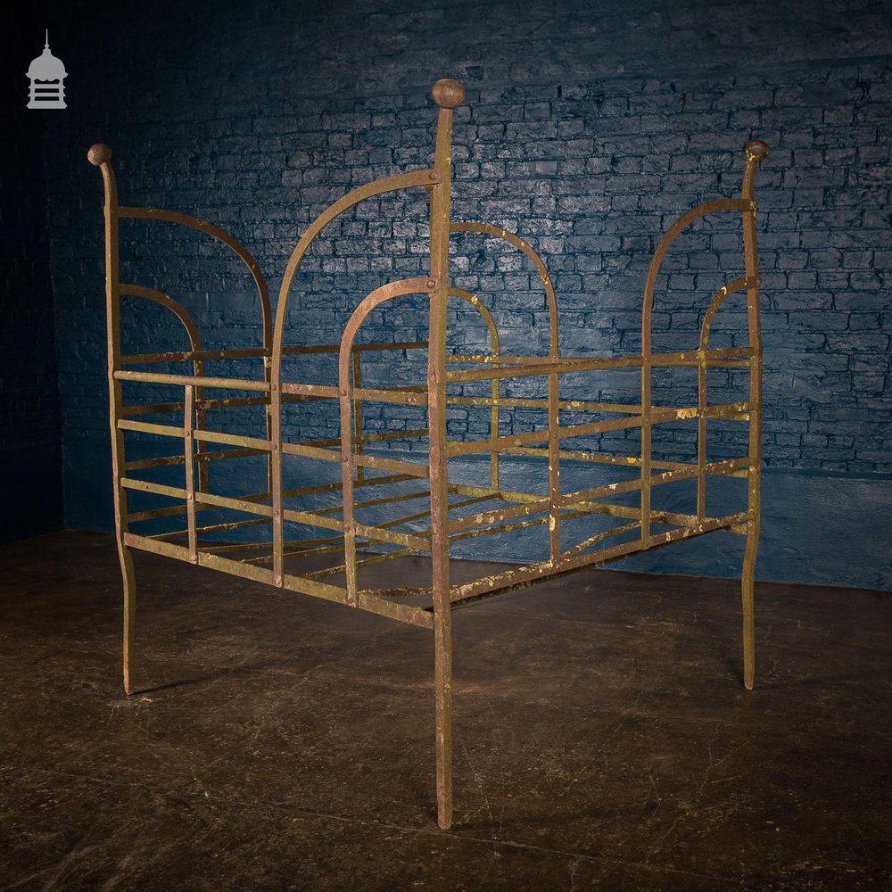 Early 19th C Wrought Iron Large Scale Estate Manger