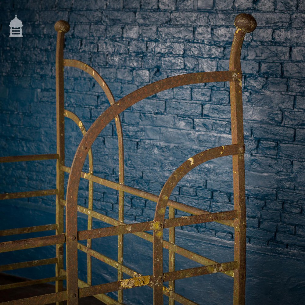 Early 19th C Wrought Iron Large Scale Estate Manger