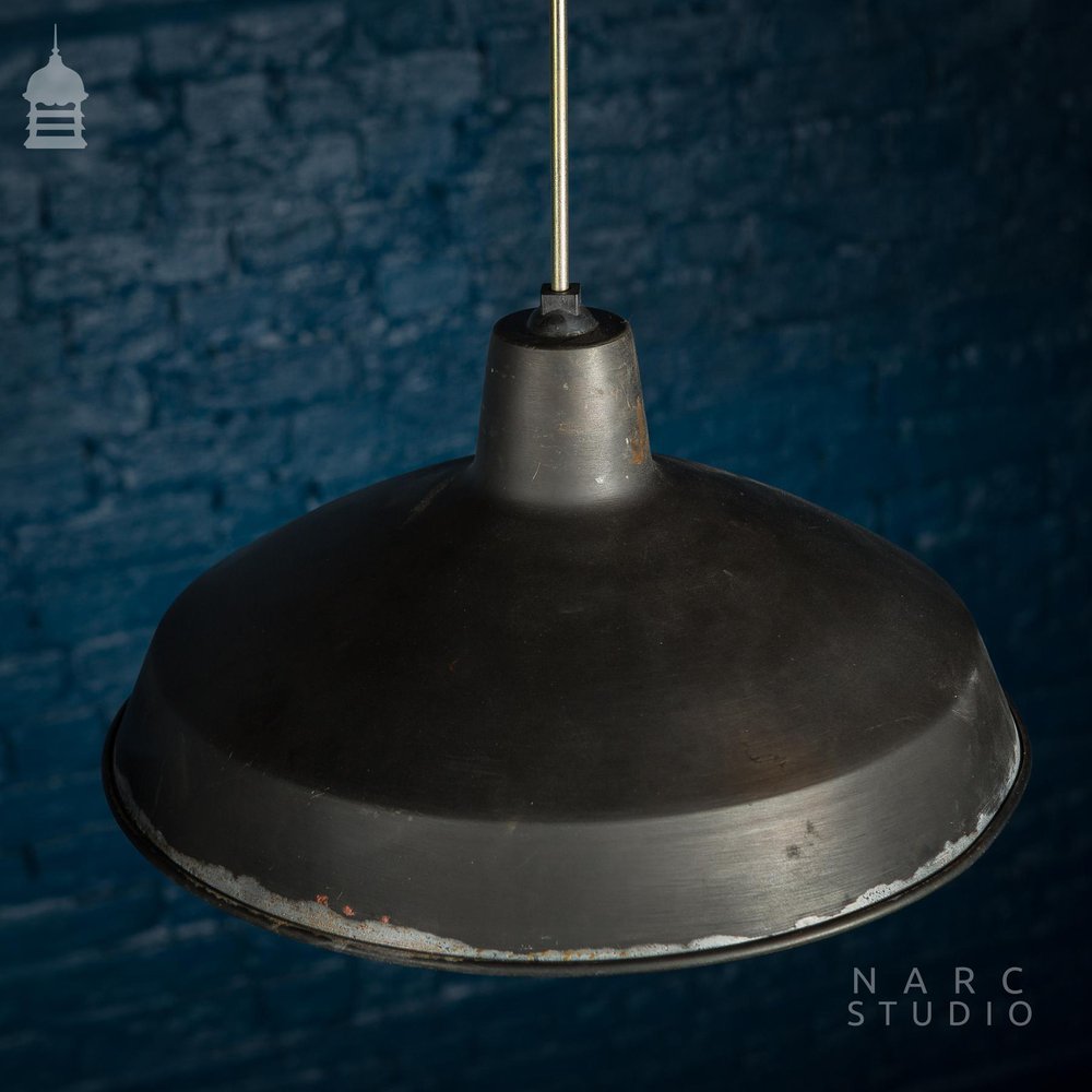 Batch of 5 NARC Studio Stripped Industrial Metal Light Shades