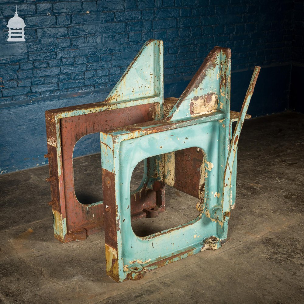 Vintage Cast Iron Industrial Machine Base