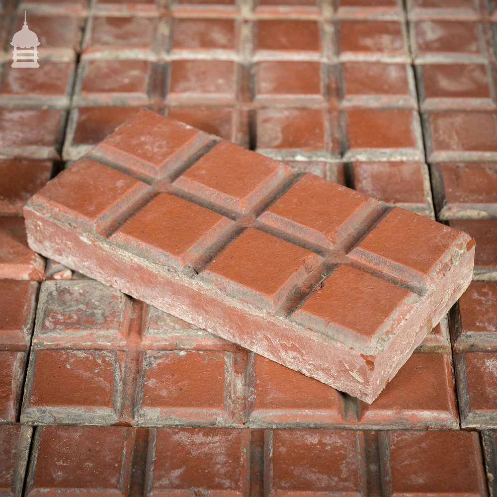 Batch of 660 Red 8 Block Stable Floor Bricks 15 Square Metres