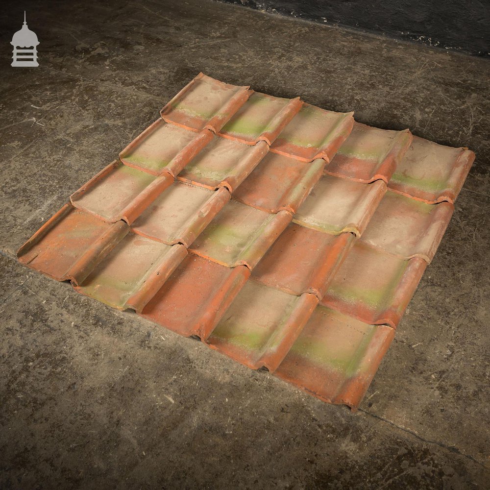 Batch of 270 Red French Foster Patent Pantile Roof Tiles