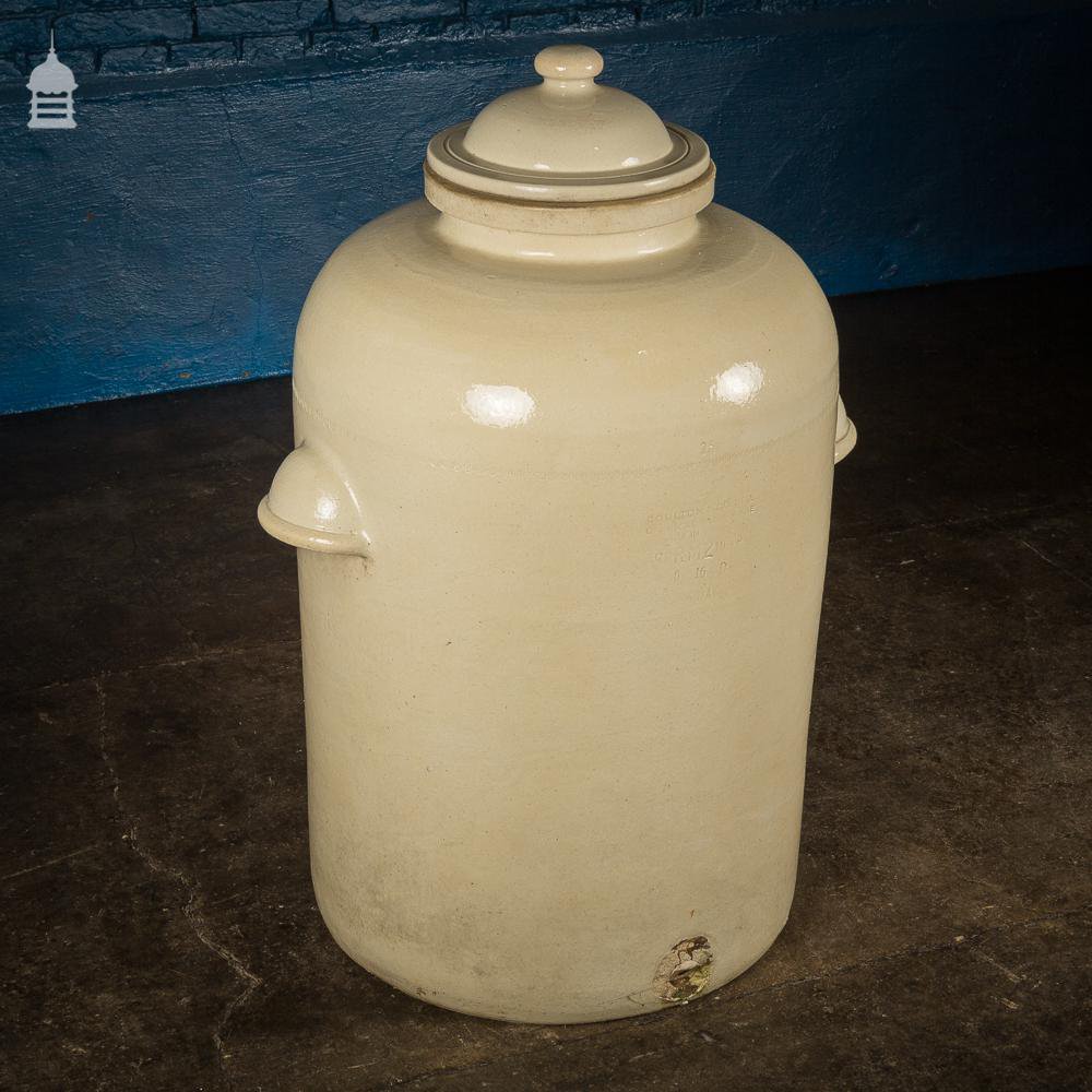 Large Victorian Royal Doulton Ceramic Chemical Jar