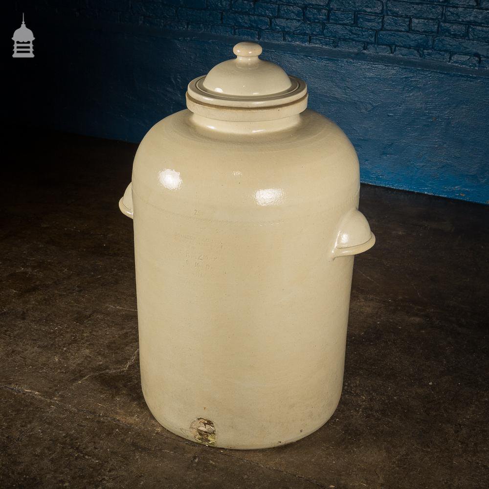 Large Victorian Royal Doulton Ceramic Chemical Jar