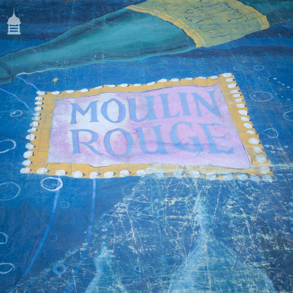Theatre UV Backdrop Cloth Circa 1960 Moulin Rouge