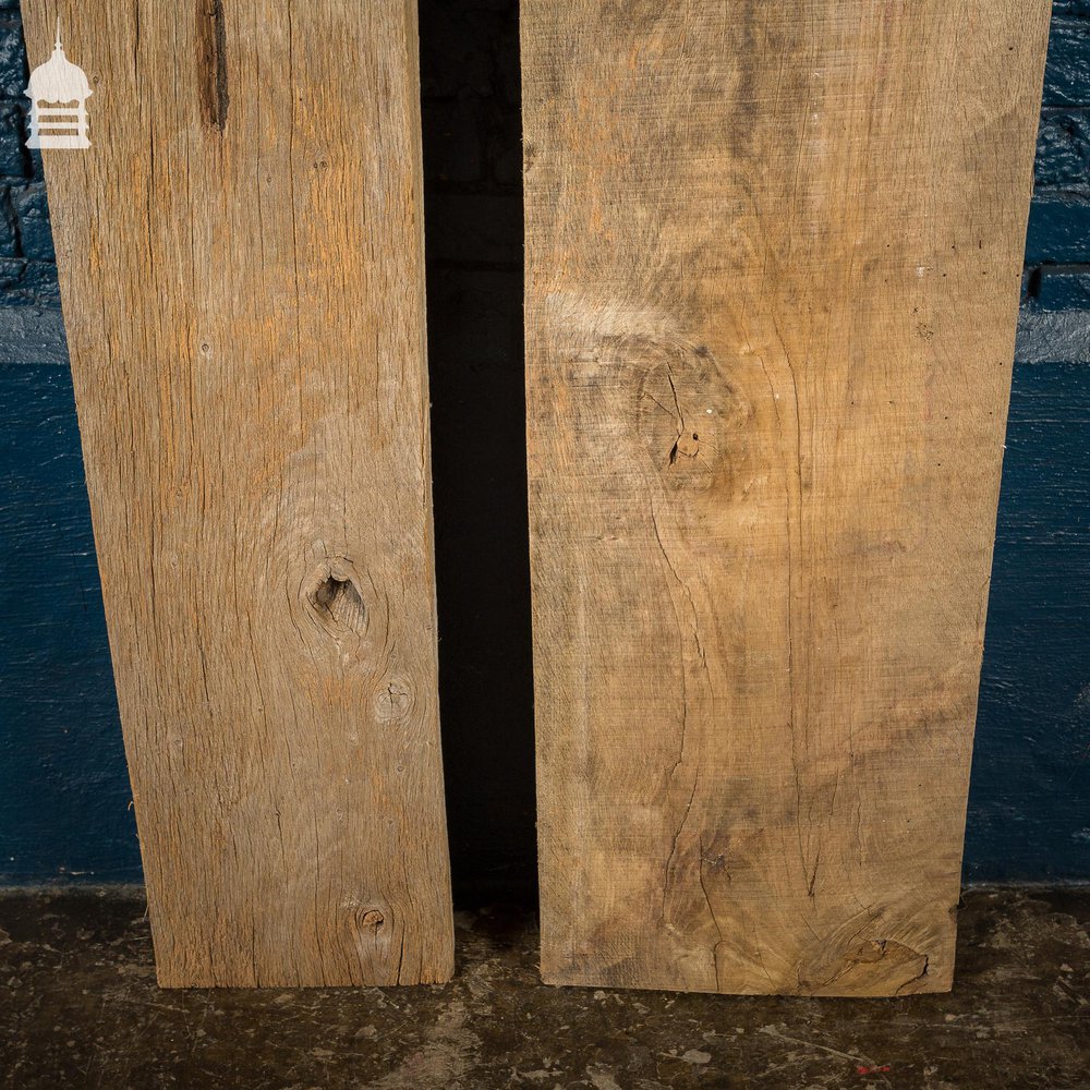 NR41921: Pair of Thick Seasoned Oak Planks