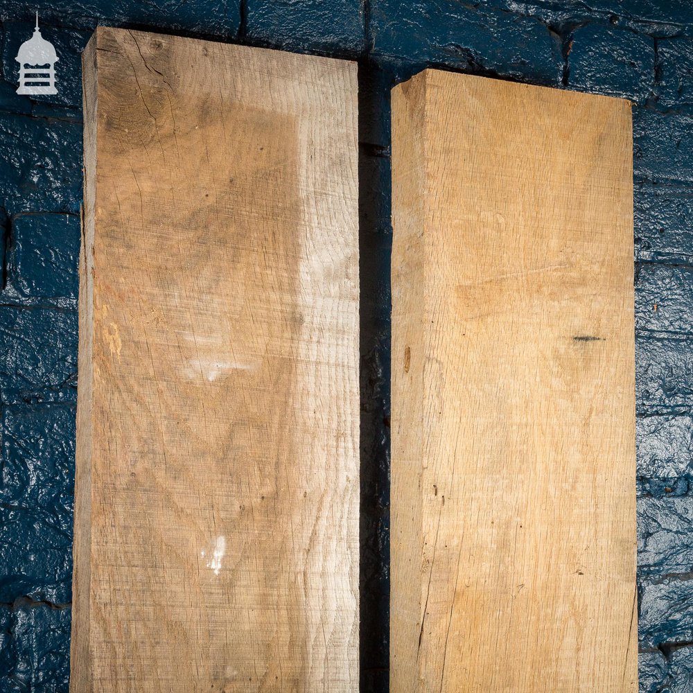 NR42821: Pair of Chunky Seasoned Oak Planks