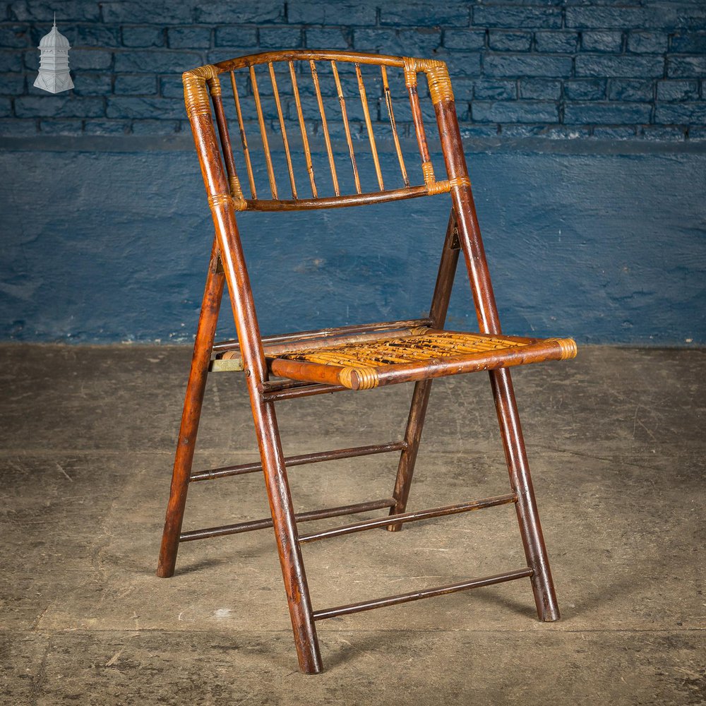 NR46821: 19th C Bamboo Folding Chair