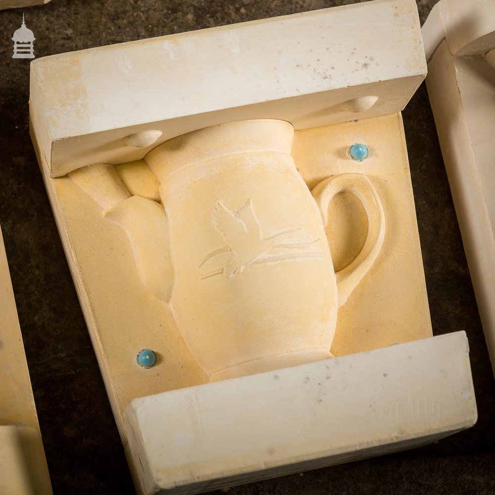 Batch of 50 Vintage Teapot & Vase Pottery Moulds