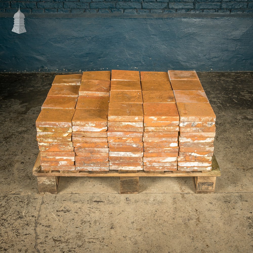 Red Quarry Tiles, 6.5” x 6.5”, Batch of 214 - 5.5 Square Metres