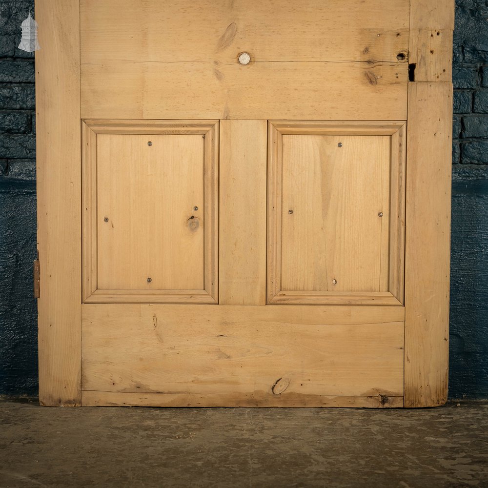 Pine Panelled Door, 19th C Moulded 4 Panel