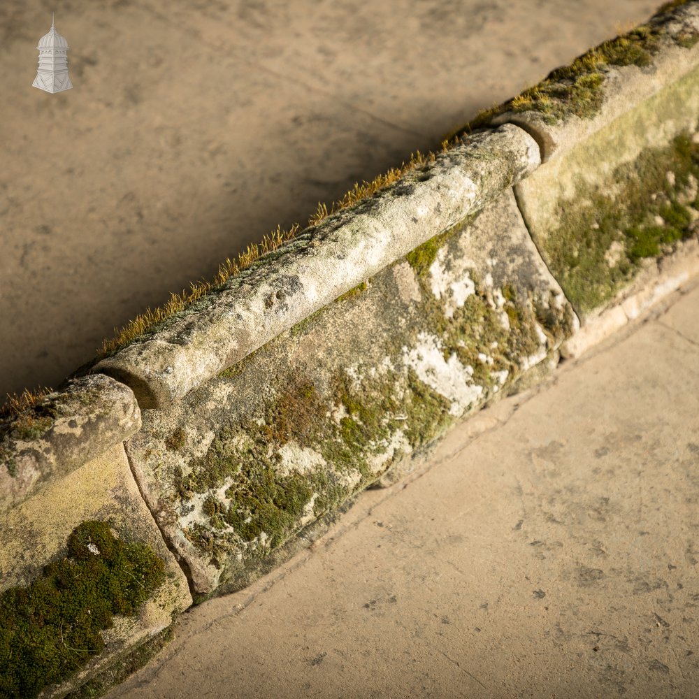 Rolled Wall Copings, 18th C Sandstone Church Coping– A Run of 13 Metres