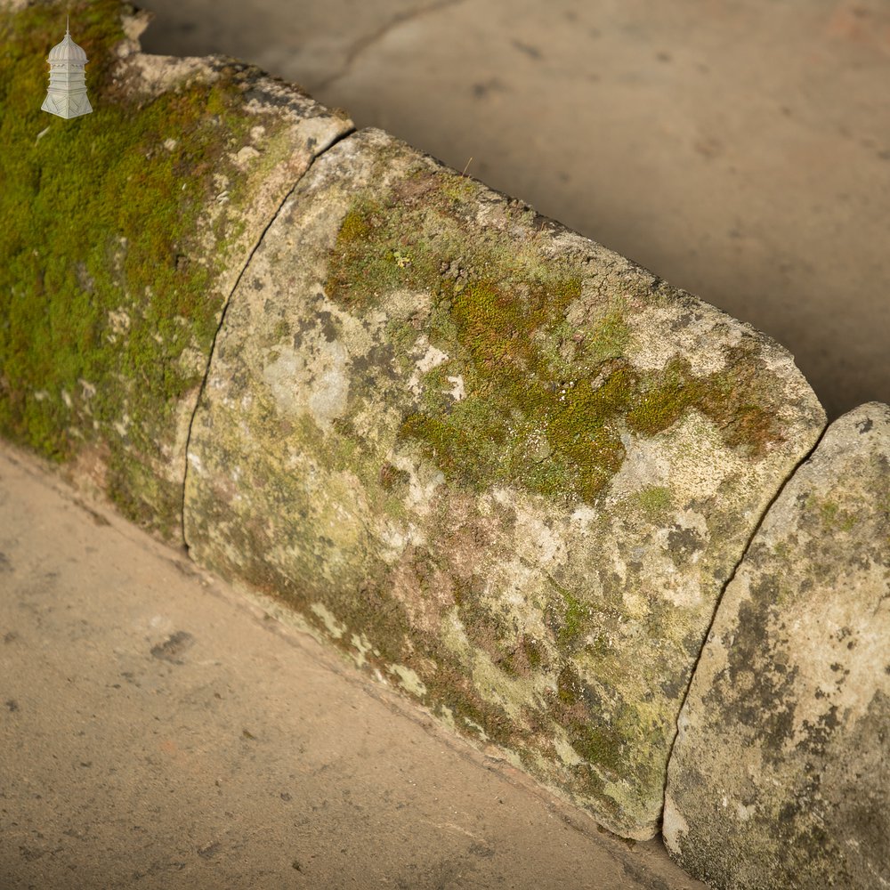 Rolled Wall Copings, 18th C Sandstone Church Coping– A Run of 13 Metres