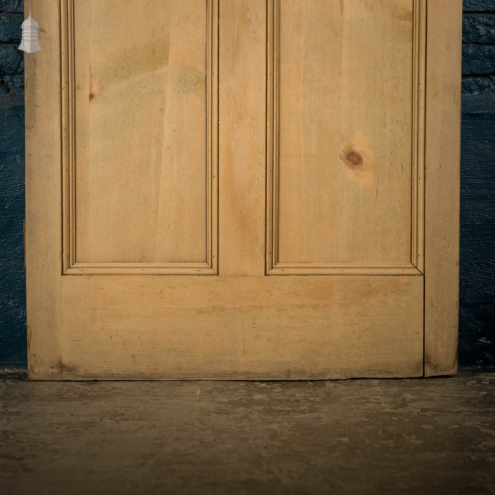 Glazed Pine Door, 19th C, 6 Panel