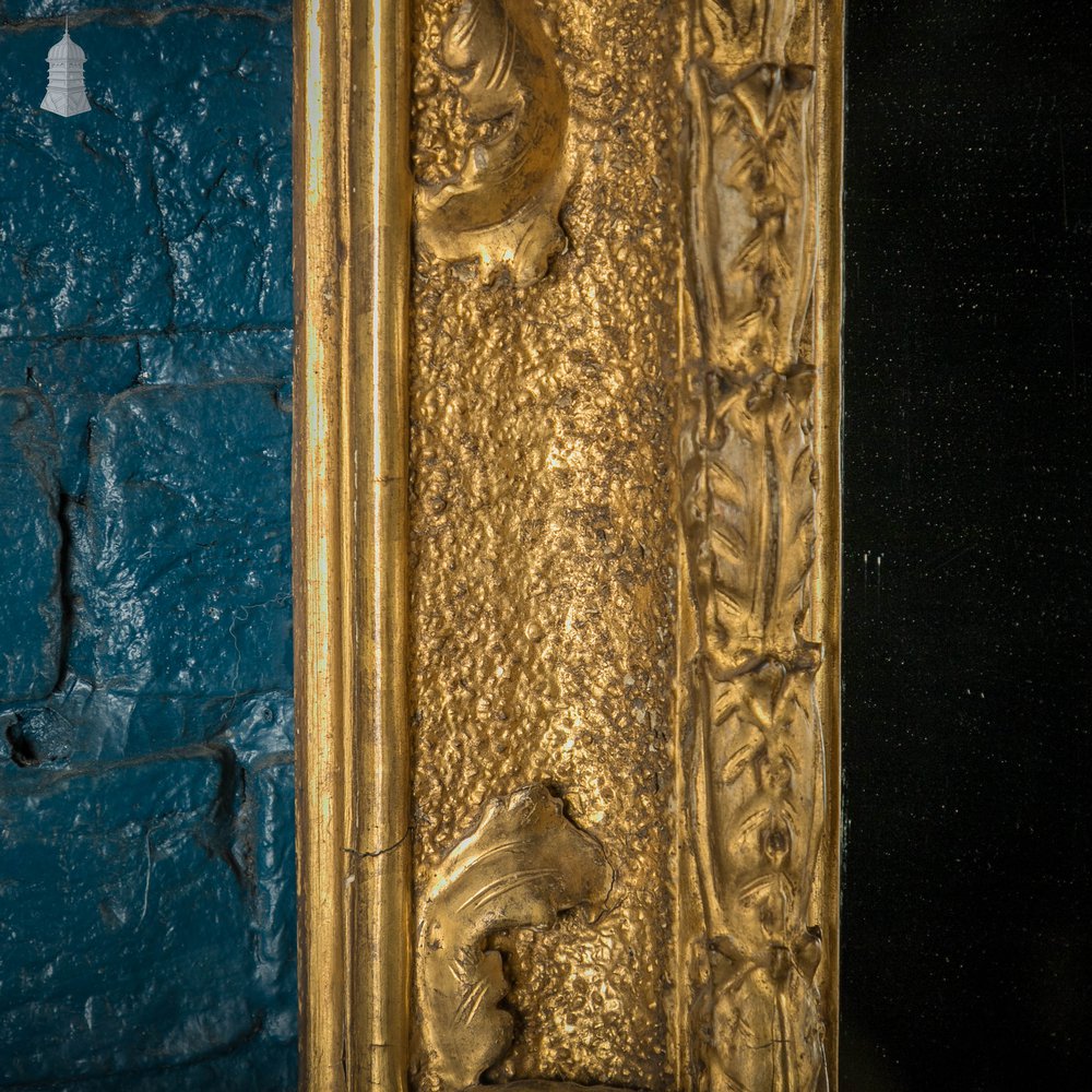 Gilt Framed Mirror, Early 19th C Venetian Carved Wood