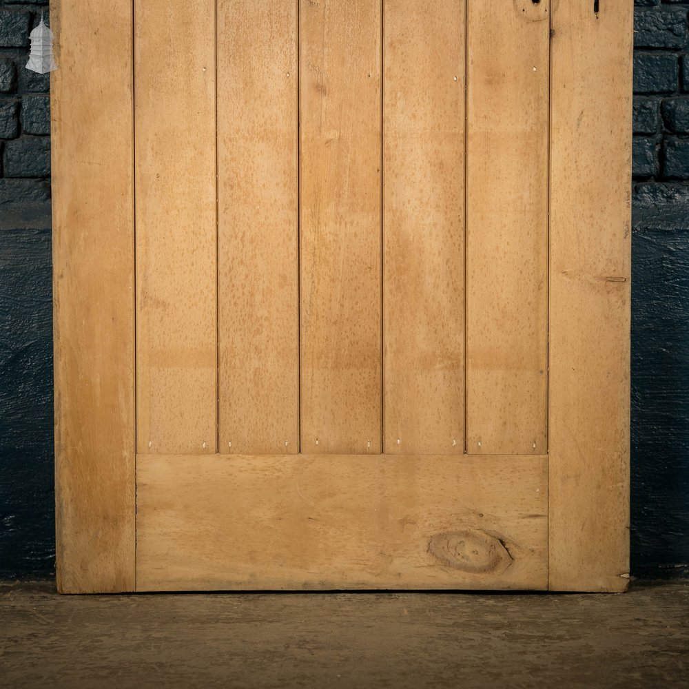 Glazed Pine Door, Edwardian with ‘Figured Rolled Pattern F’ Style Textured Glass