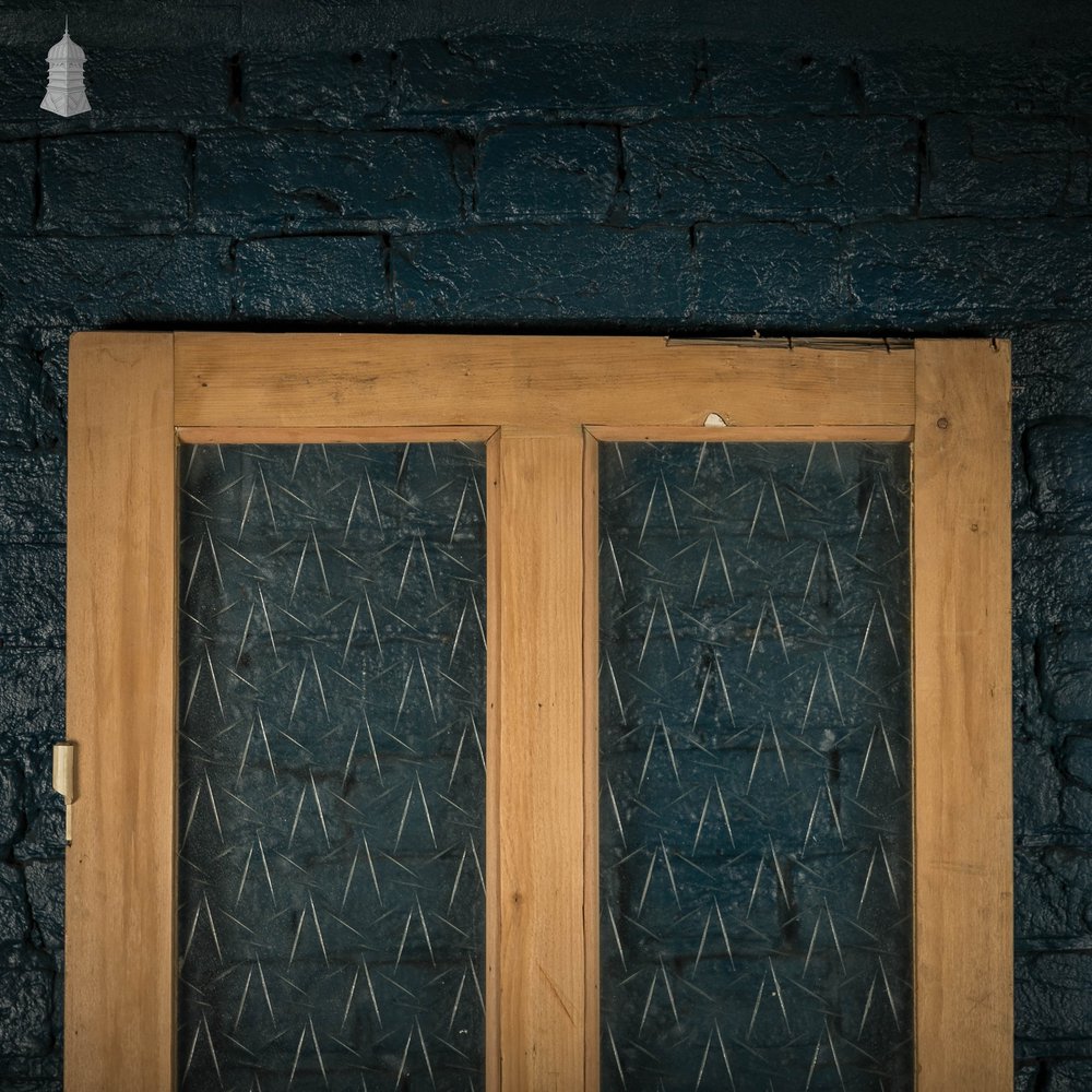 Victorian Glazed Door, Half Glazed with ‘Frostlyte’ Style Textured Glass