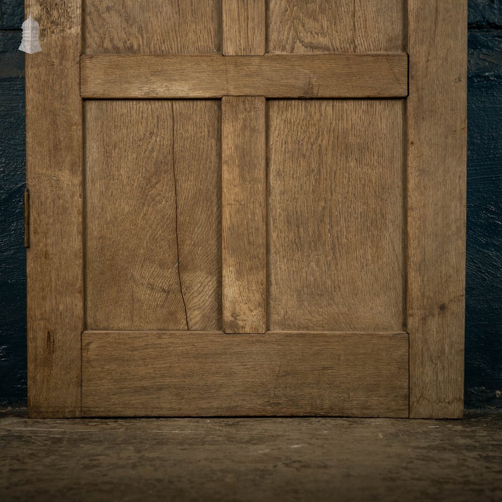 Oak Paneled Door, 18th C 9 Panel