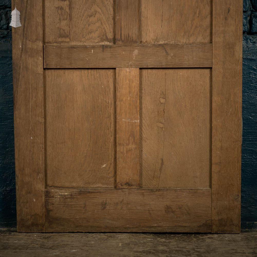 Oak Paneled Door, 18th C 9 Panel