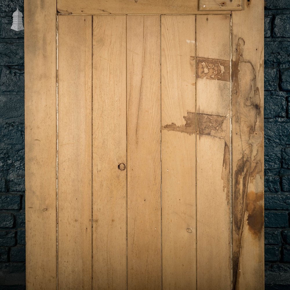 Glazed Pine Door, Edwardian Framed Plank