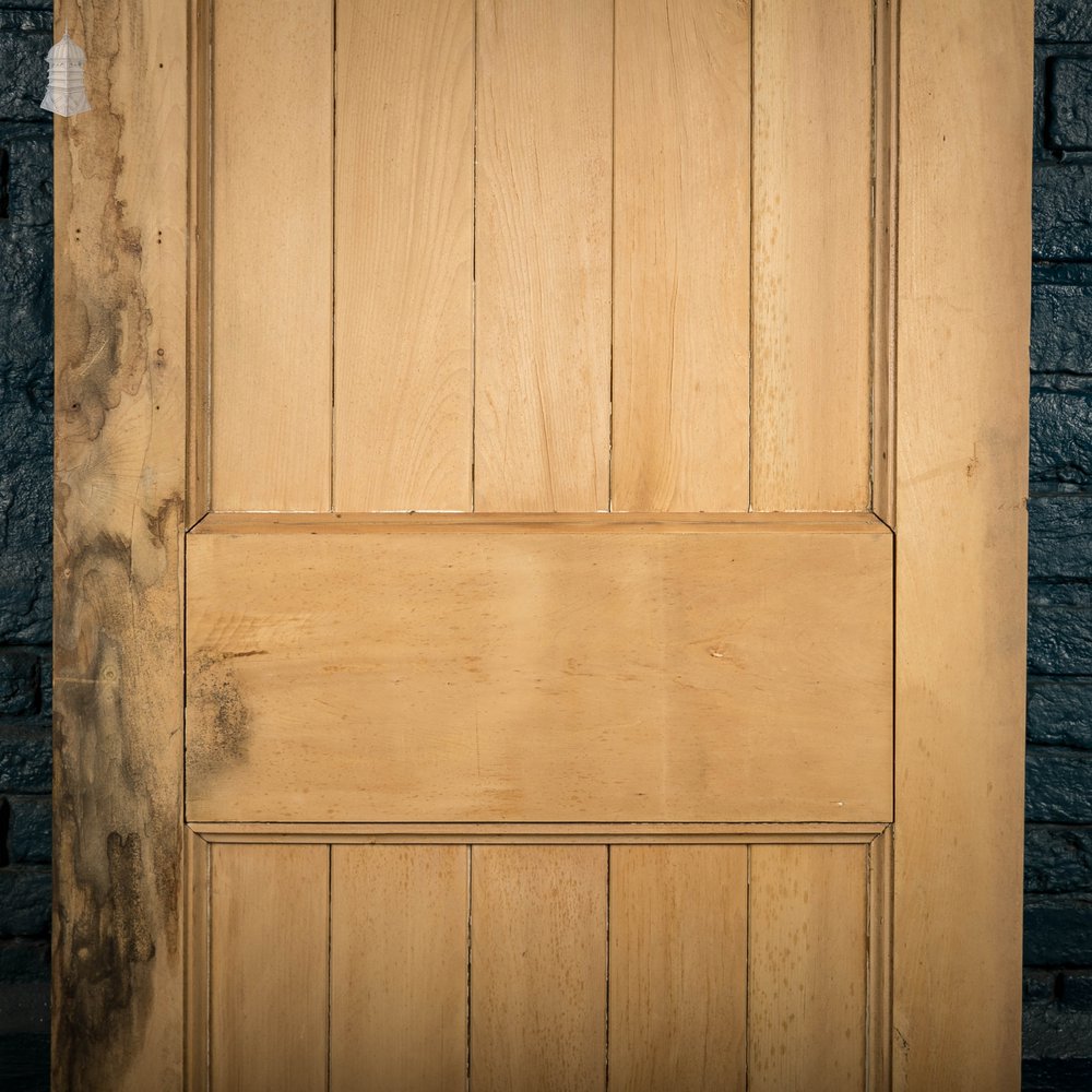 Glazed Pine Door, Edwardian Framed Plank
