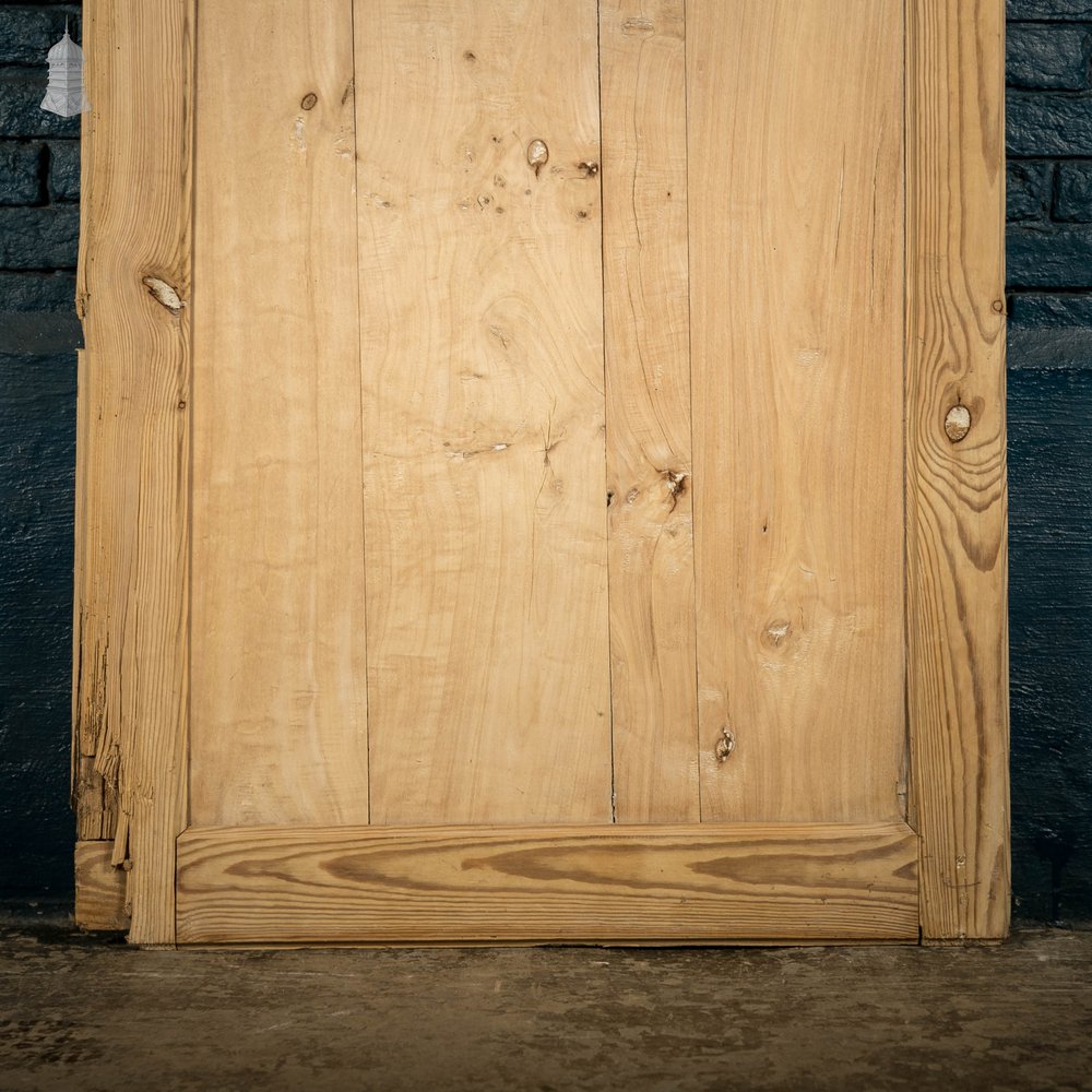 Pine Paneled Door, French 3 Panel Victorian